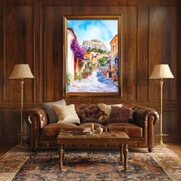 Greece Athens Acropolis Street View Poster