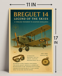 Legend of the Skies Breguet 14 Poster PosterGoat