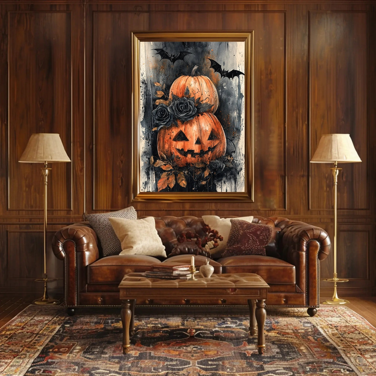 Halloween Classic Jack-o'-Lanterns Artistic Poster