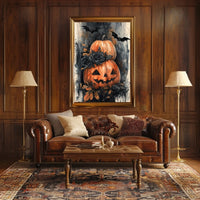 Halloween Classic Jack-o'-Lanterns Artistic Poster