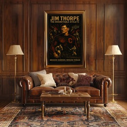 Jim Thorpe The Indomitable Athlete Poster
