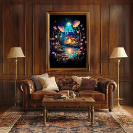 Enchanted Mushroom Grove Poster