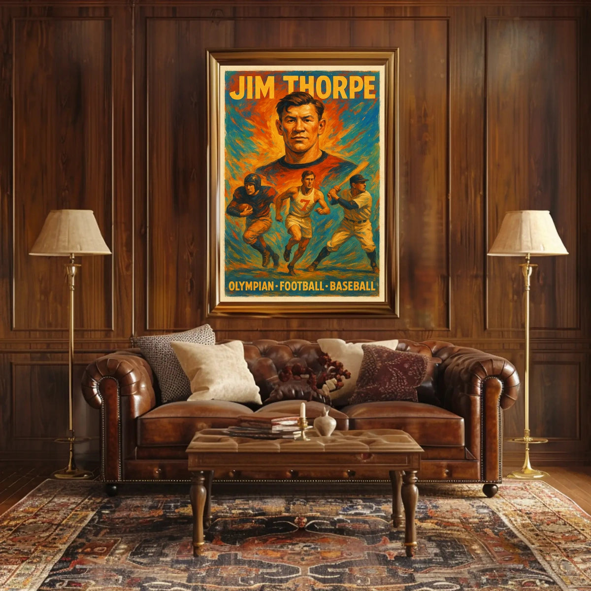Celebrating Jim Thorpe A Multisport Legend Poster