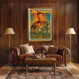 Celebrating Jim Thorpe A Multisport Legend Poster