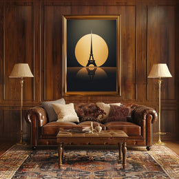 Eiffel Tower Elegance: Modern Art Parisian Poster