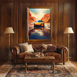 Speed Through the Canyon Poster PosterGoat