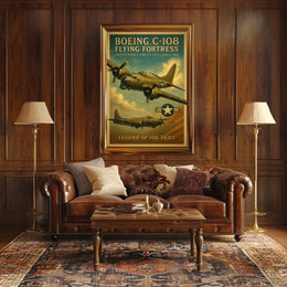 Legendary WWII Boeing C-108 Aviation Poster Art