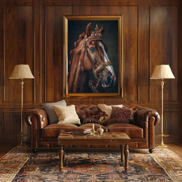 Regal Equine Majesty Art Print Poster for Home Decor PosterGoat