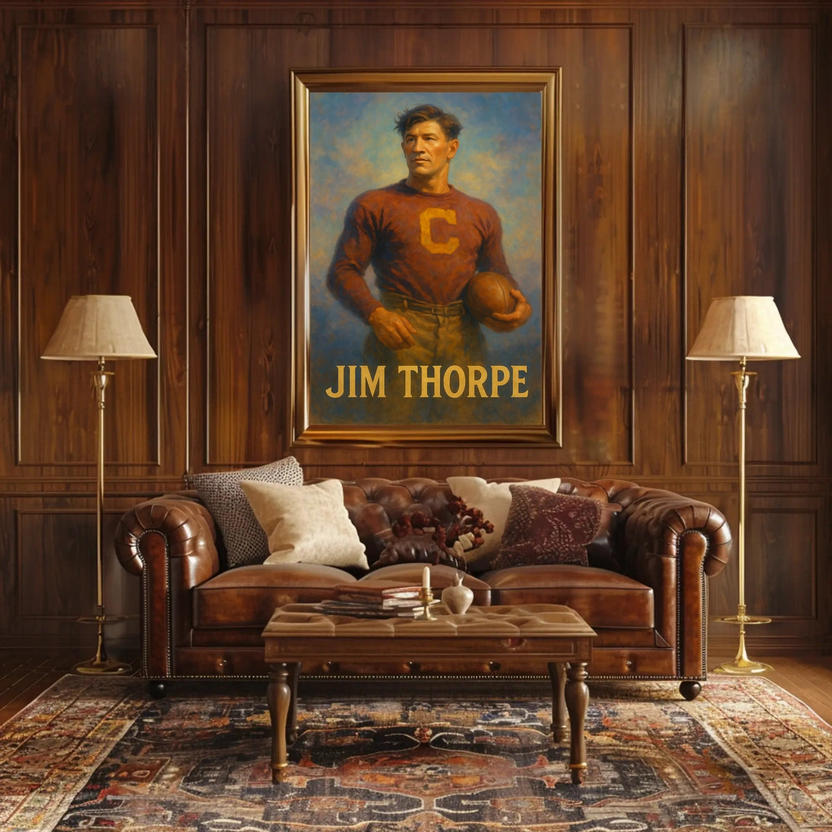Jim Thorpe Athletic Icon Poster