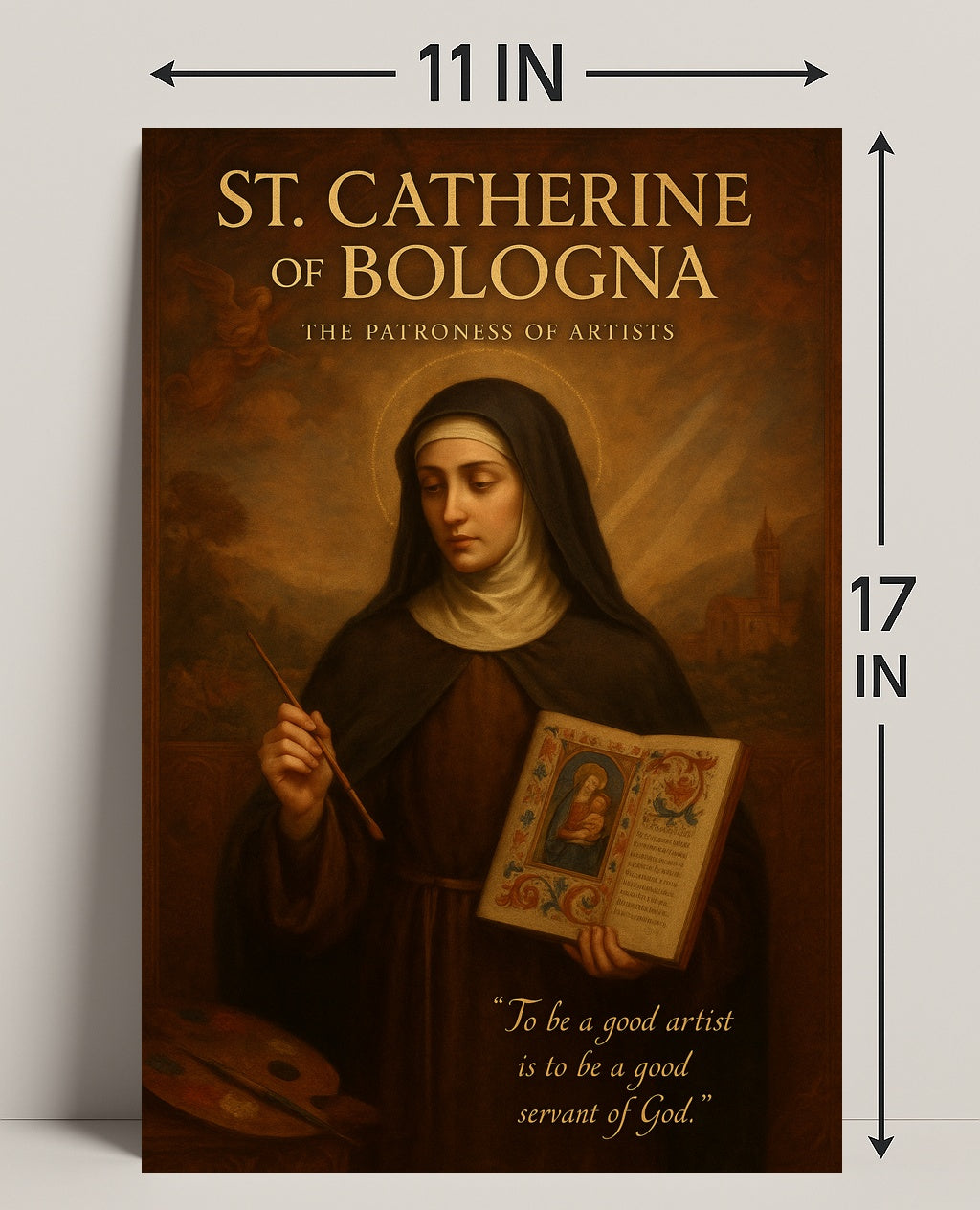 St. Catherine Of Bologna The Patroness Poster