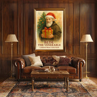 Santa Monk Christmas Gift Illusion Cultural Poster