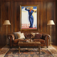 Winter in Austria Travel Poster PosterGoat