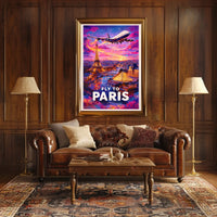 Fly To Paris Poster