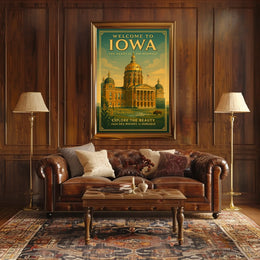 Welcome to Iowa The Heart of the Midwest Poster