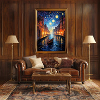 Starry Canal Poster