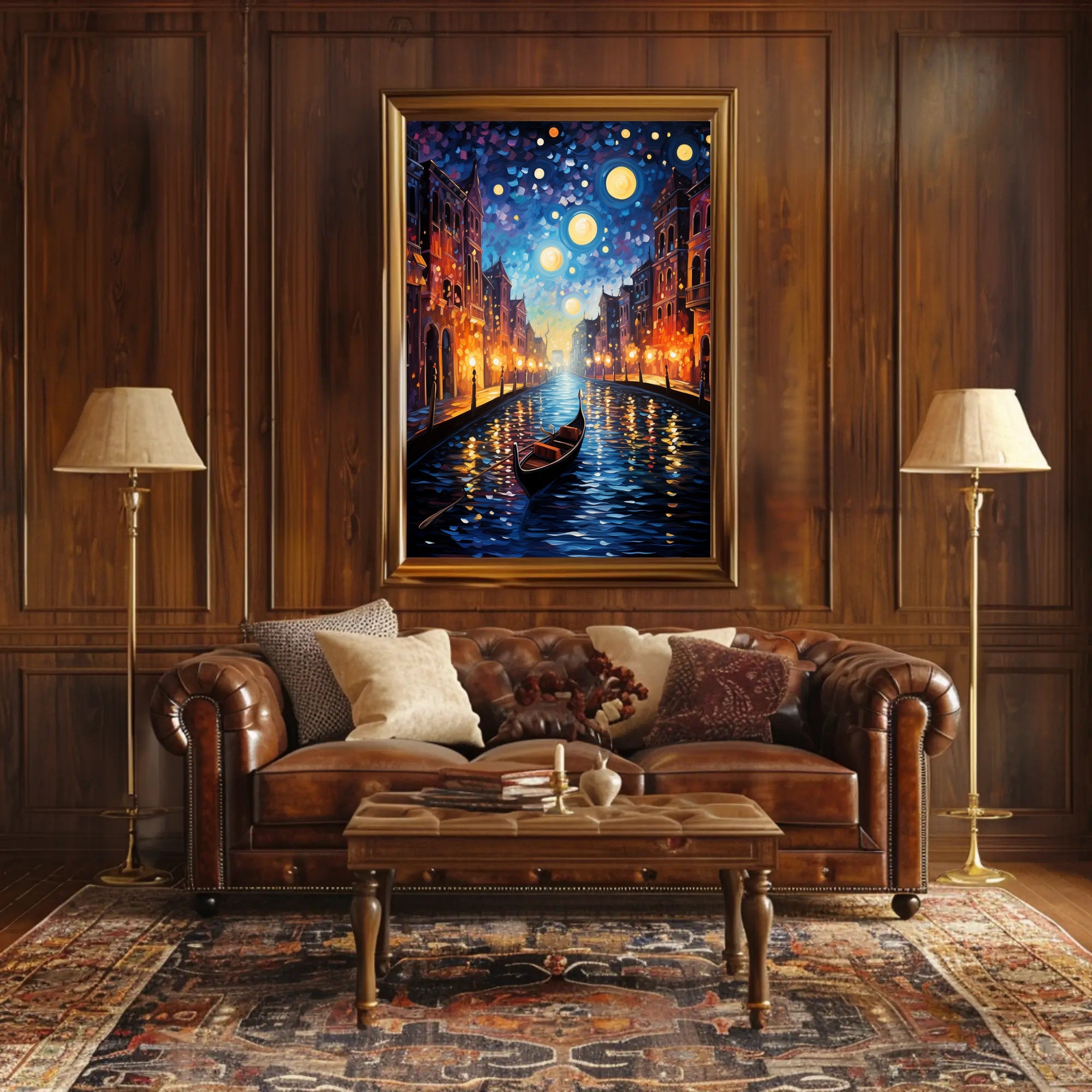 Starry Canal Poster