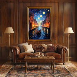 Starry Canal Poster