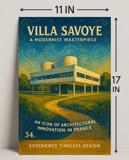 Villa Savoye A Modernist Masterpiece Poster PosterGoat
