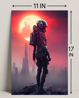Futuristic Sentinel Poster PosterGoat