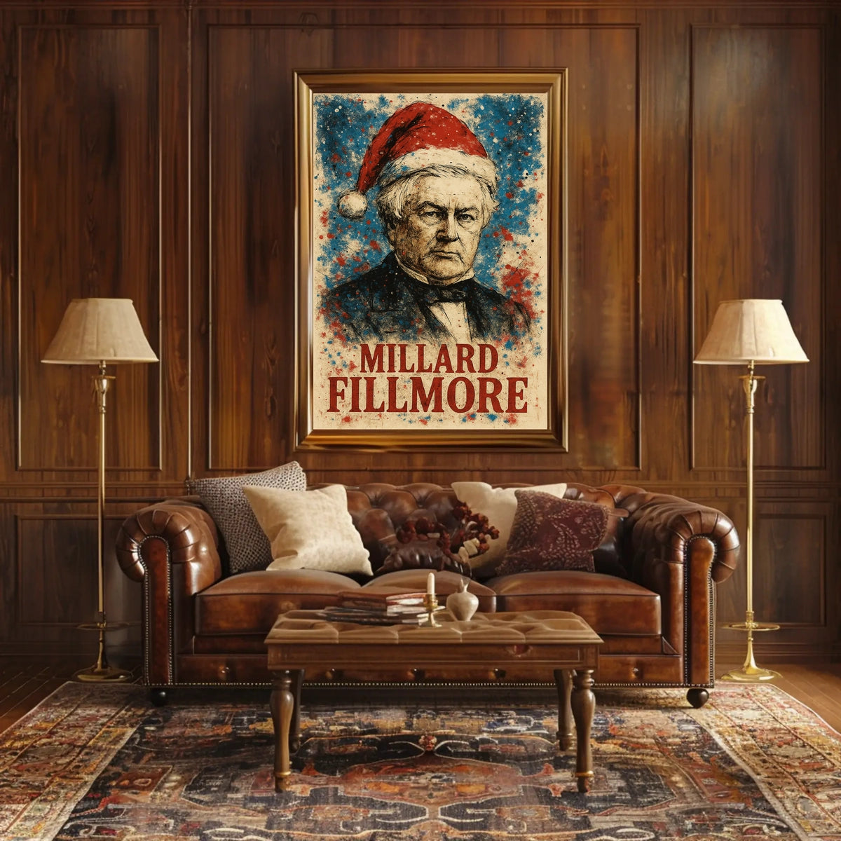 Millard Fillmore 13th President of the United States Christmas SeriesPoster
