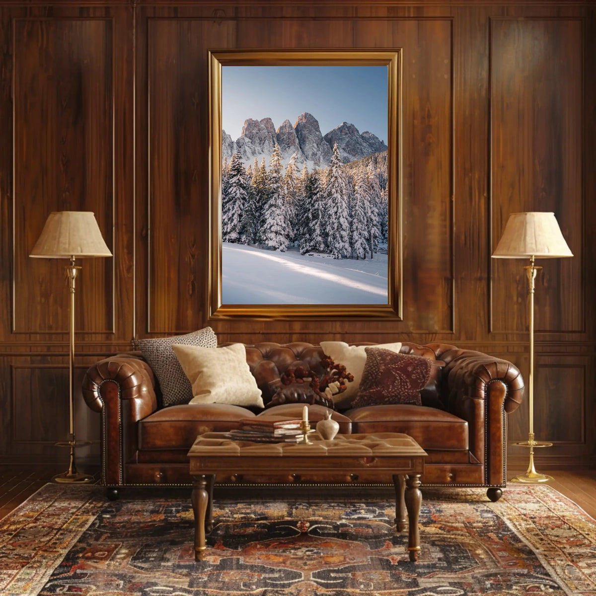 Breathtaking Winter Scene in a National Park Poster