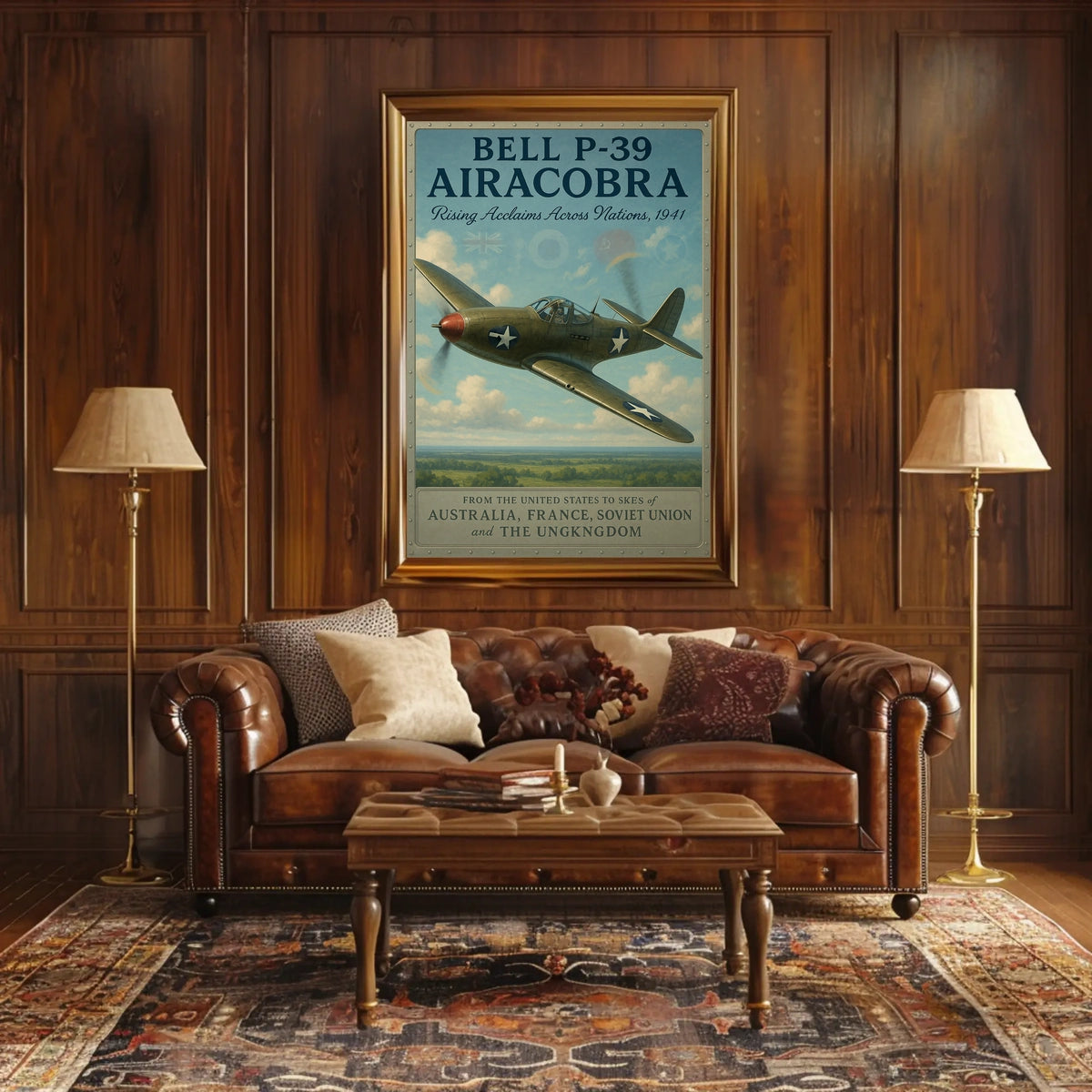 Bell P-39 Airacobra International Acclaim, 1941 Poster