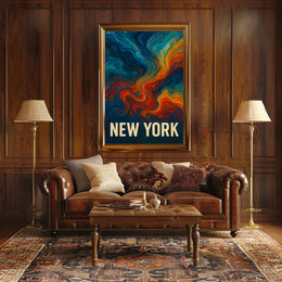 New York Abstract Expression Abstract Poster