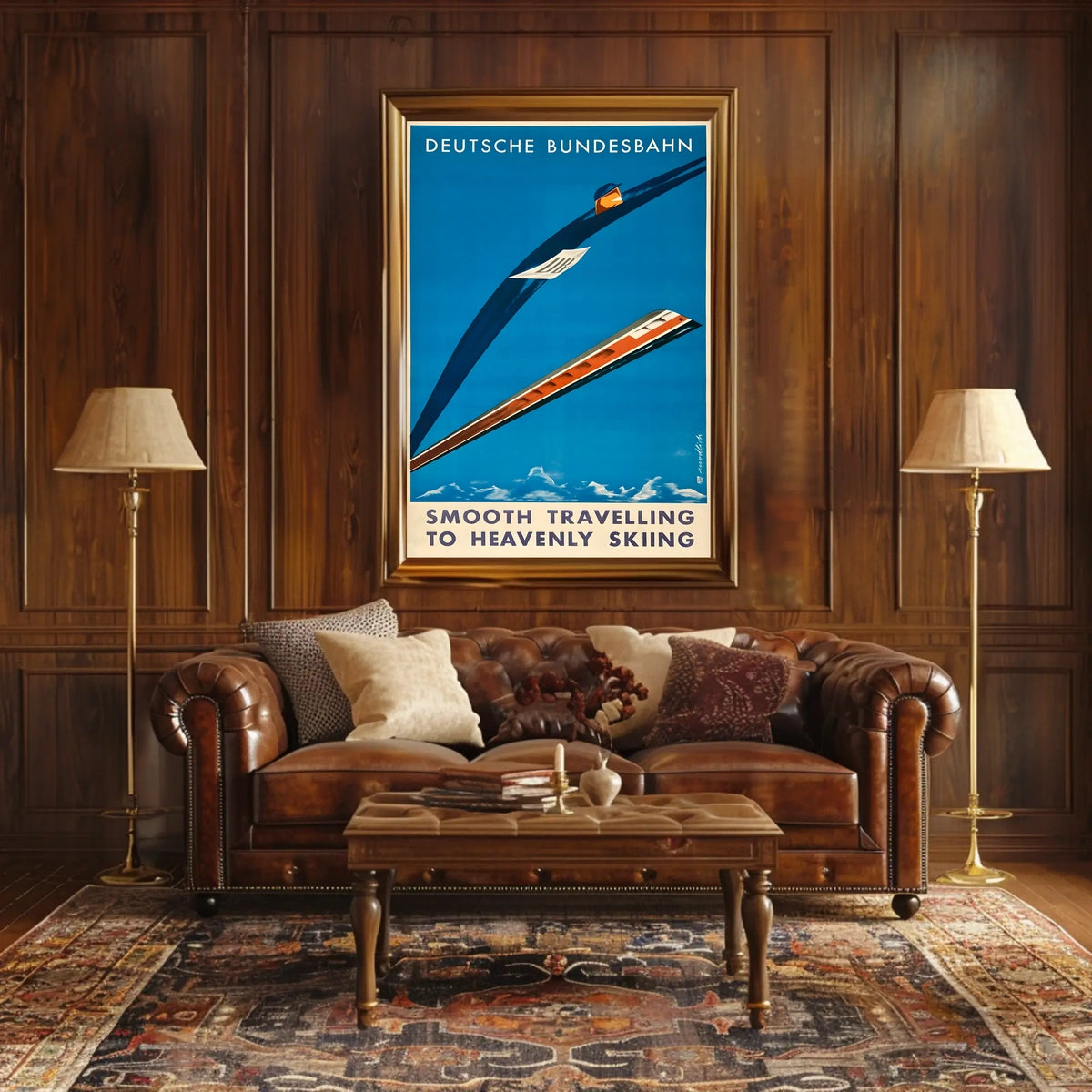 Deutsche Bundesbahn Smooth Travelling Poster