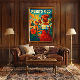 Puerto Rico Vibrant Heritage Poster