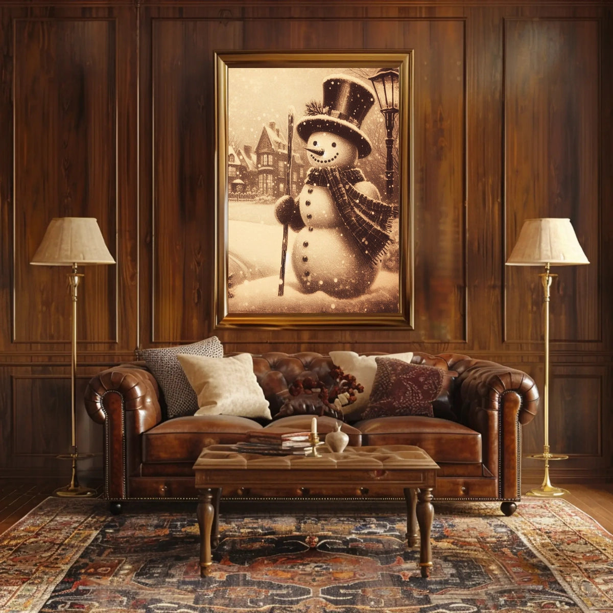 Winter Wonderland Snowman Poster