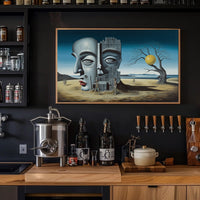 Enigmatic Desert Surrealism: Abstract or Artistic Poster
