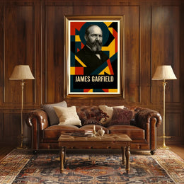 James A. Garfield 20th President of the United States Abstract Pop Poster