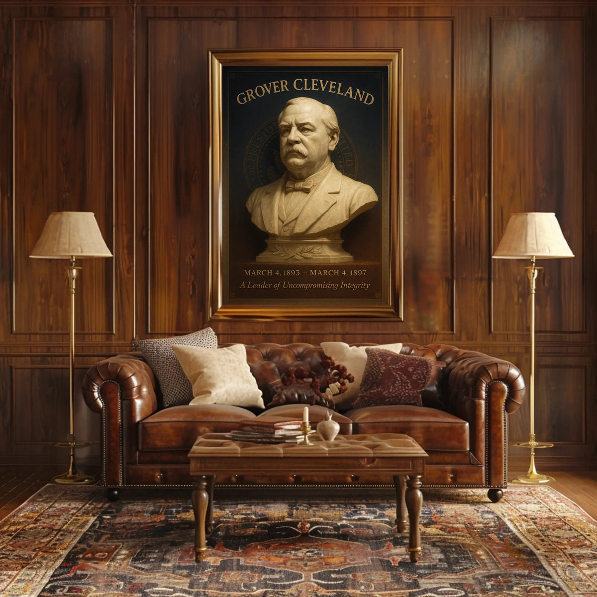Grover Cleveland A Leader of Uncompromising Integrity Poster