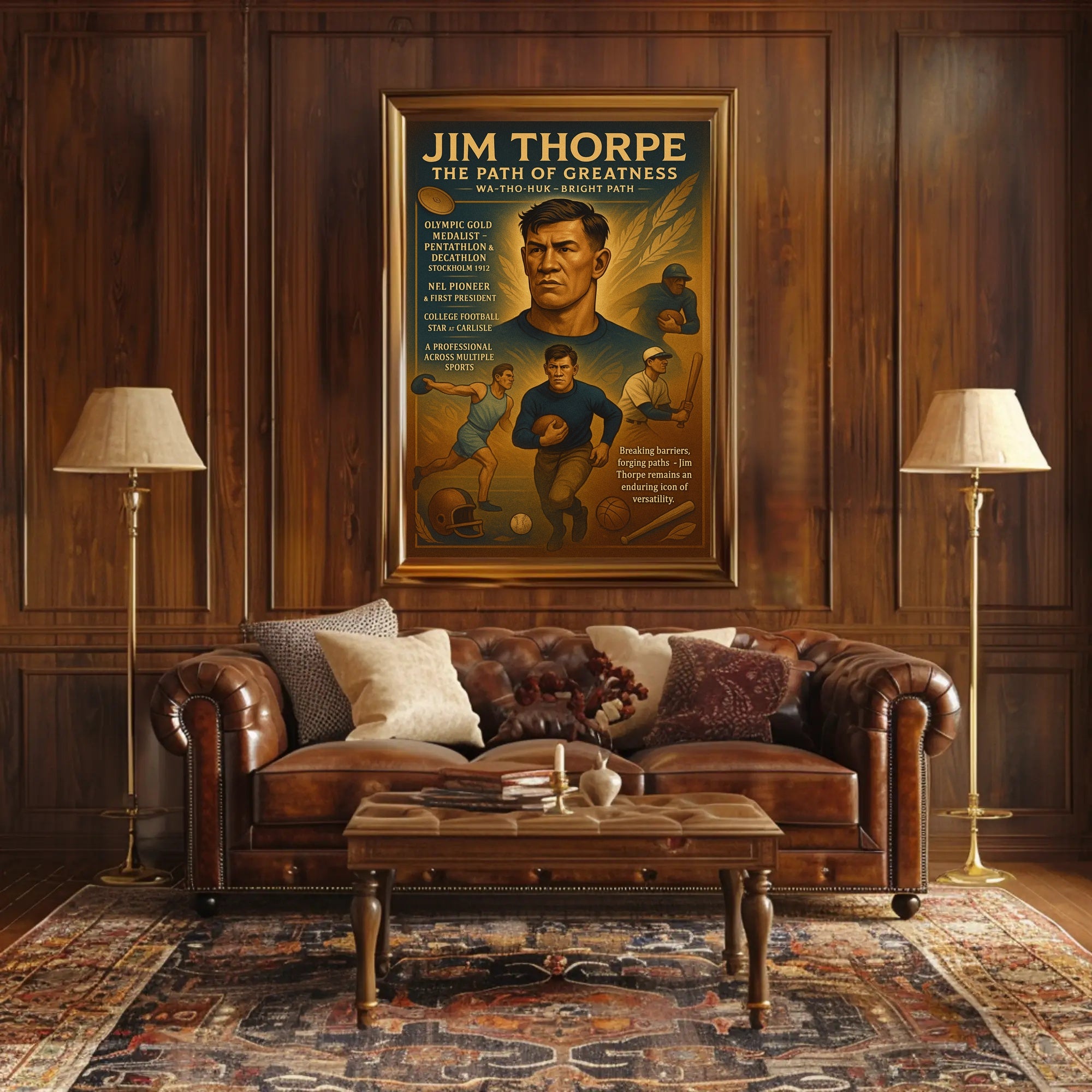 The Path of Greatness: Jim Thorpe Poster