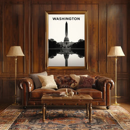 Washington Monument Reflection Poster