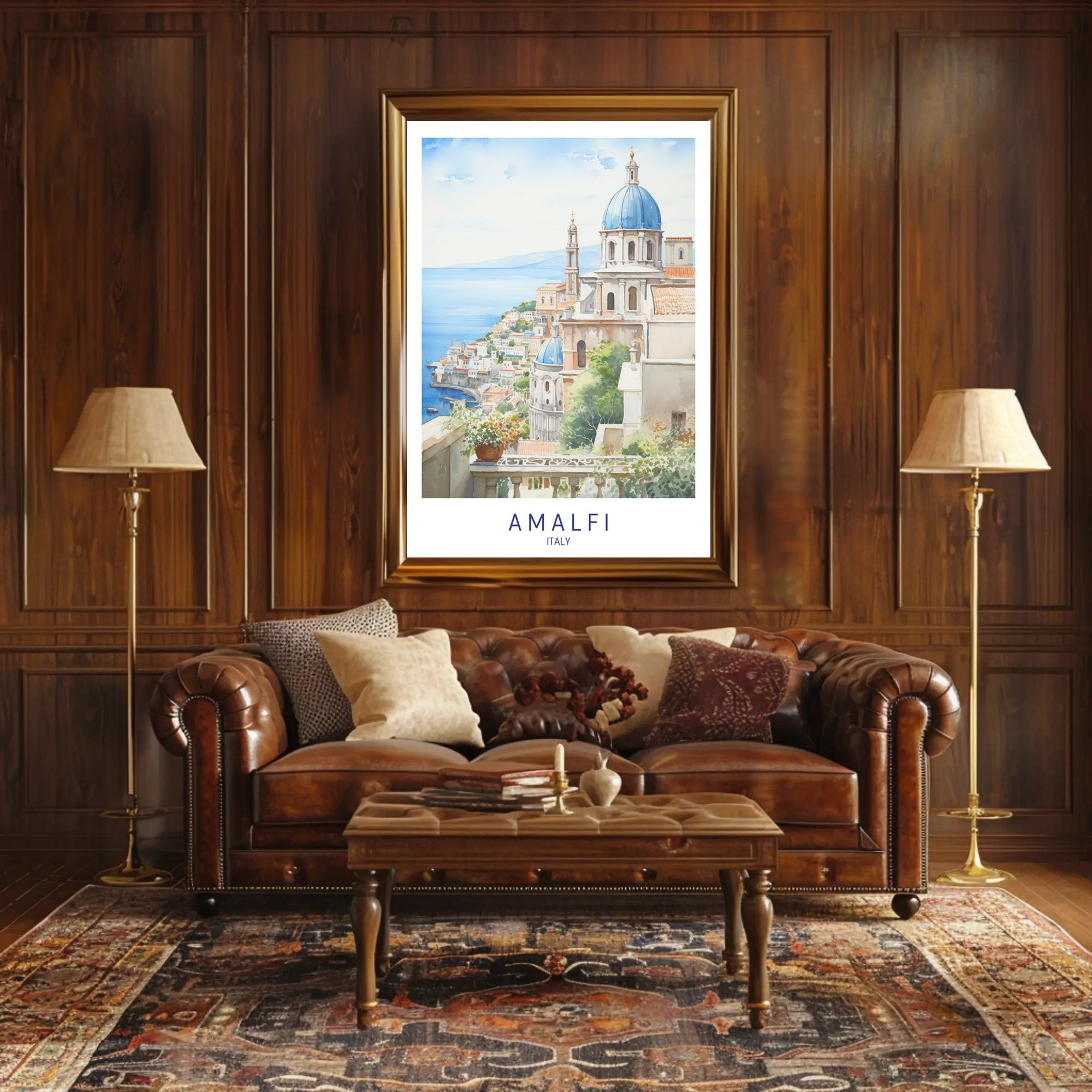 Amalfi Coastline Poster PosterGoat