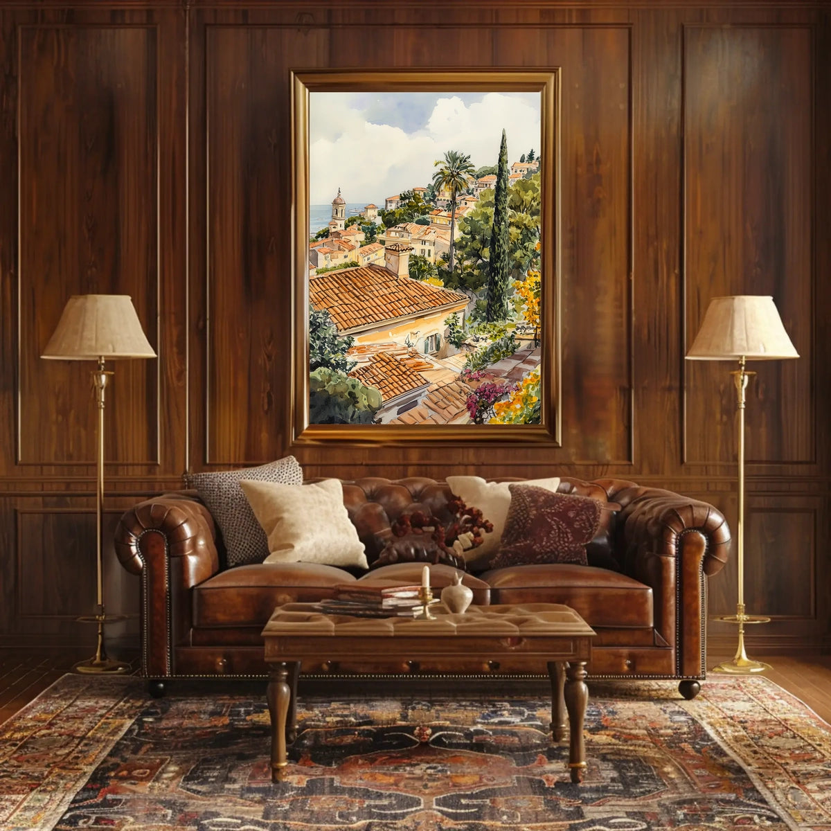 Monaco Princes Palace Old Town View Poster