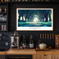The Dark Hedges: Mystical Pathway Artistic Poster