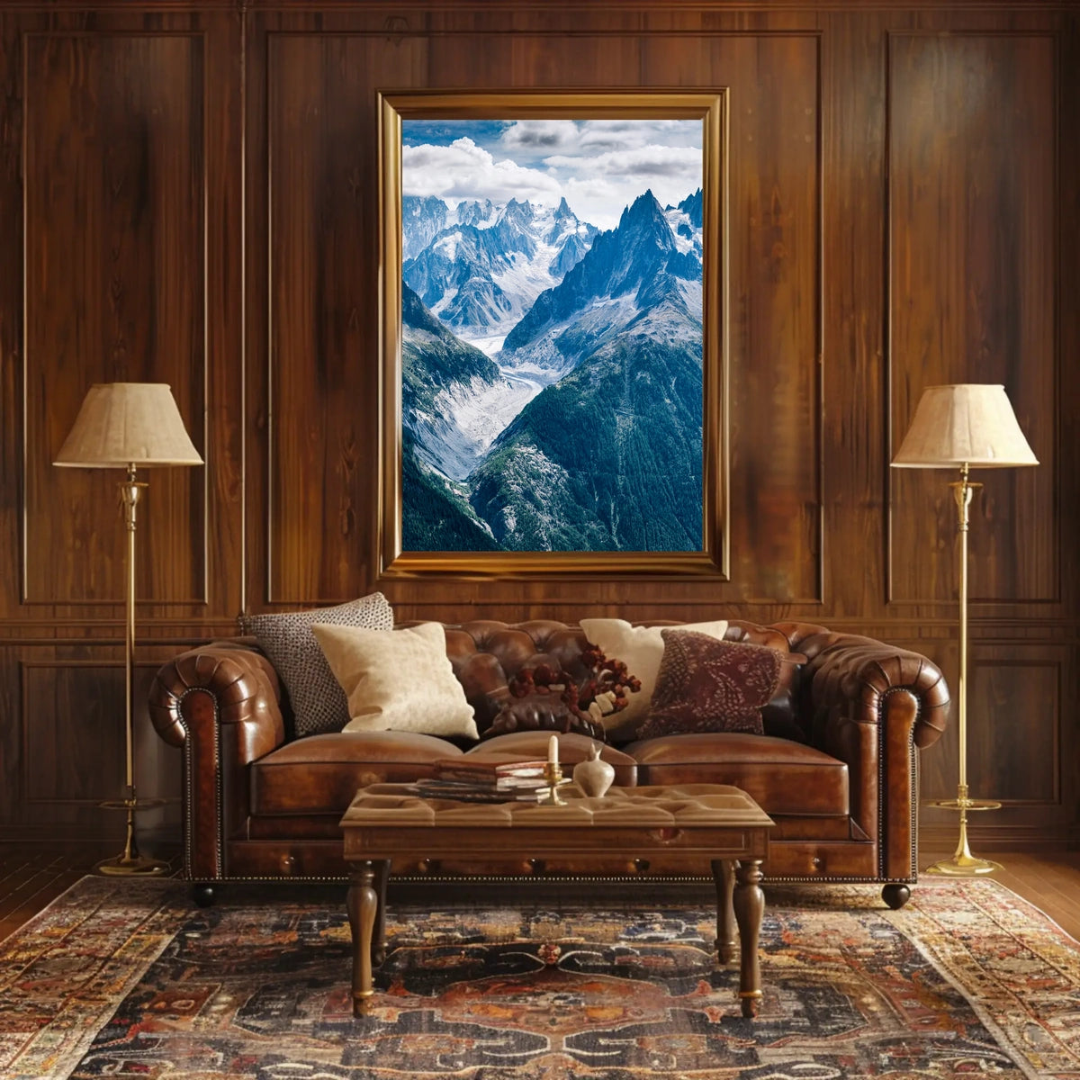 Majestic Mountain Range Poster