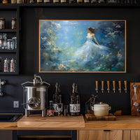 Ethereal Underwater Scene with Woman Fantasy or Mythology Poster