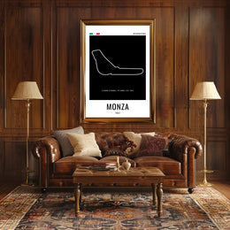 Monza Circuit Minimalist Racing Artwork Sports Poster