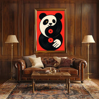 Panda Vinyl Vibes Poster
