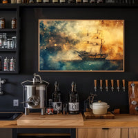 Majestic Maritime Adventure Sailing Ship Art Poster