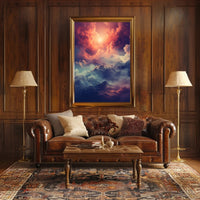 Celestial Mountainscape Poster