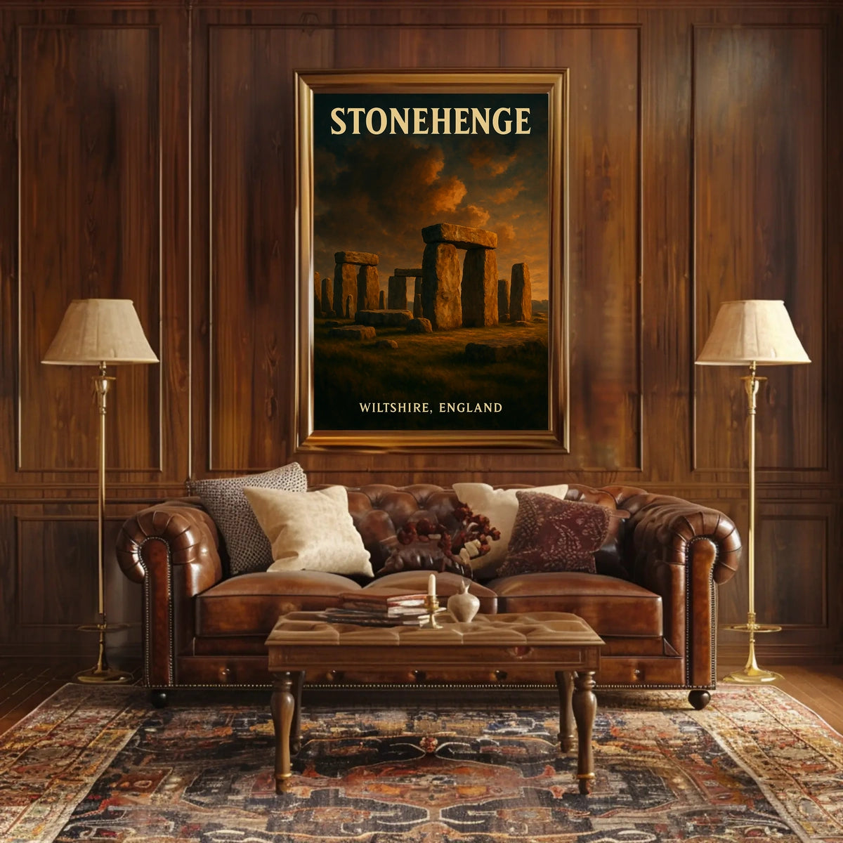 Stonehenge Vintage British Heritage Collectors Poster