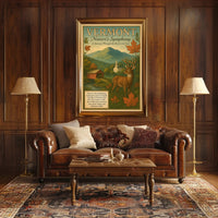 Vermont Scenic Beauty Vintage Travel Promotion Poster
