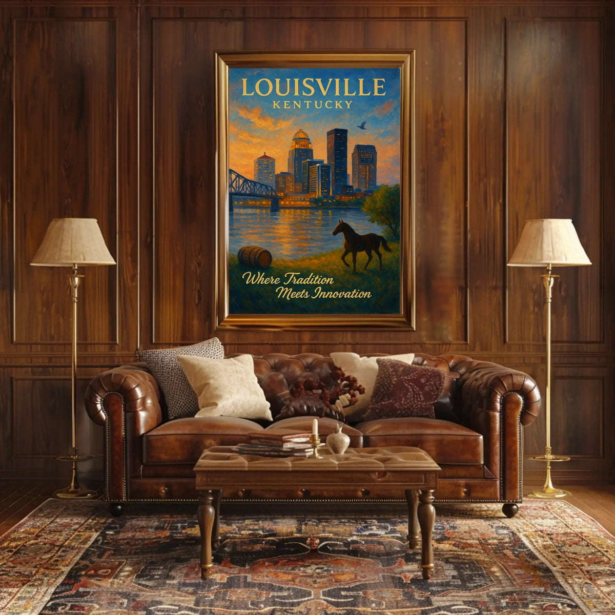 Louisville, Kentucky Where Tradition Meets Innovation Poster