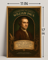 Celebrating the Legacy of William Paca Poster PosterGoat