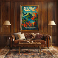 American Samoa National Park Travel Poster