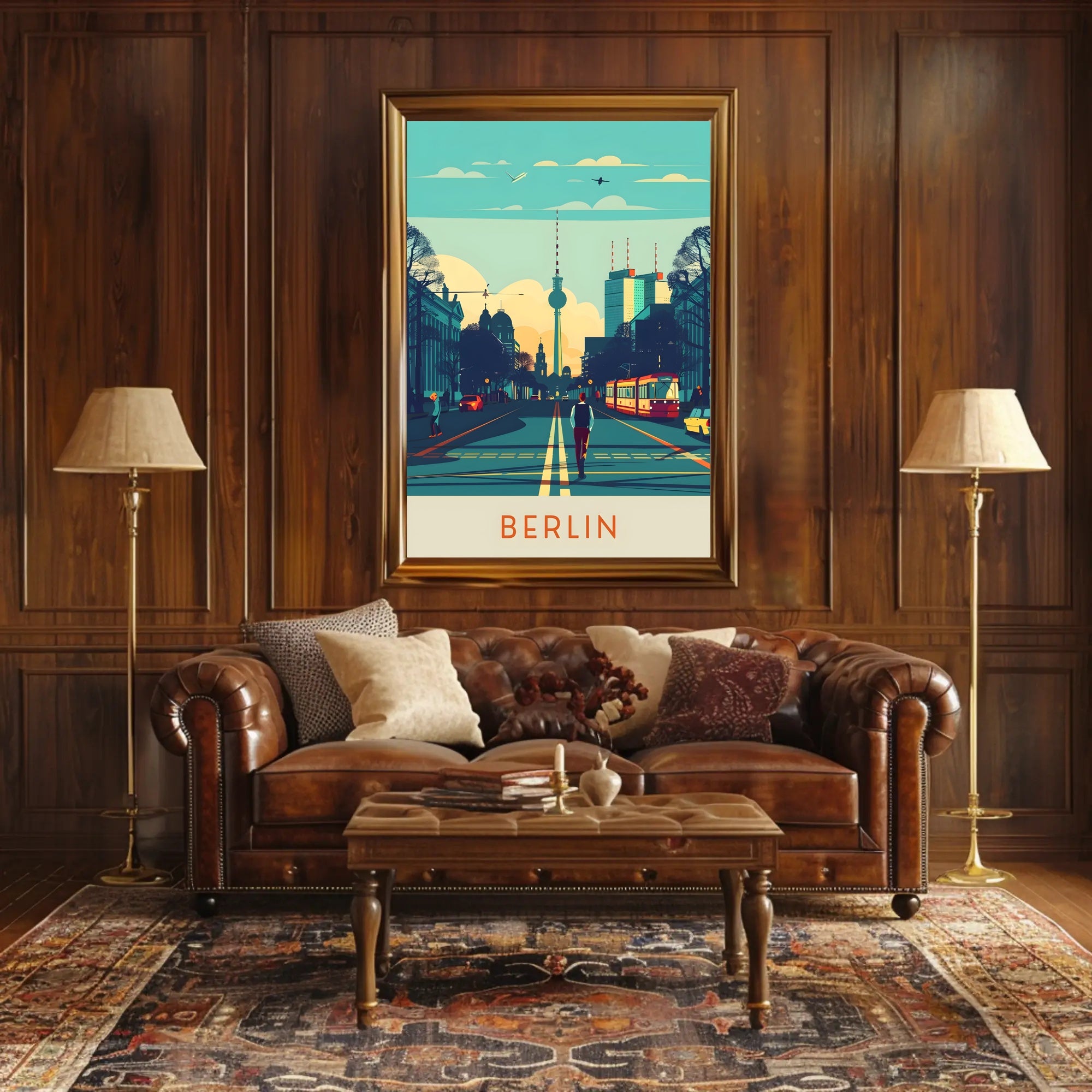 Vibrant Berlin Cityscape Poster